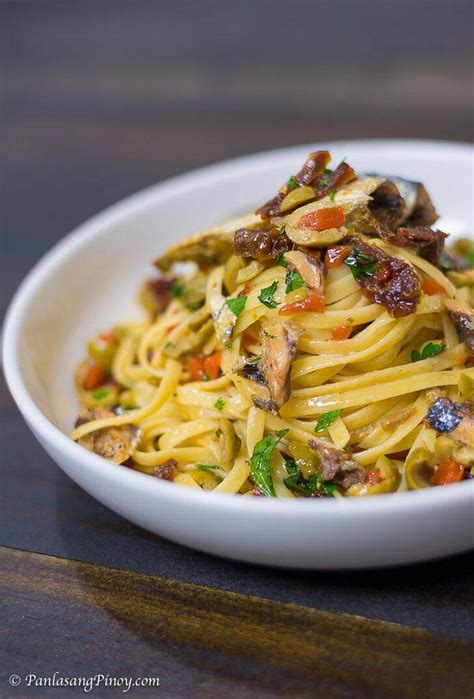 Spanish Sardines Pasta with Sun Dried Tomato and .
